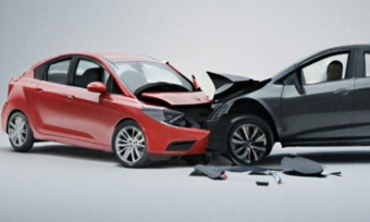 Car crash graphic mockup